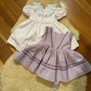 Set of 2 vintage baby dresses